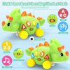 Dinosaur Crawling Toys for 1 Year Old Boy, Musical Baby Toys for 6-12 Months, Early Development Learning Toys for 12-18 Months Boys Girls, Birthday Gifts for 1-2 Year Old Toddlers
