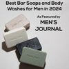 MARLOWE. No. 102 Men's Body Scrub Soap 7oz (Variety Trio) | Best Exfoliating Bar for Men | Made w/Natural Ingredients | Green Tea Extract | Features 3 Amazing Scents