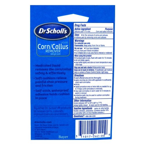 Dr. Scholls Corn/Callus Remover Liquid (2 Pack), 8 Piece Set