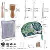 Needle Felting Kit, Needle Felting Starter Kit with Exquisite Green Storage Bag, Wool Roving 18 Colors Set, Needle Wool Felting Tools Kit, Wool Felt Tools for Felted Animal Needle Felting Supplies