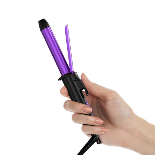 FARERY Travel Size Curling Iron Dual Voltage, Mini Curling Iron for Short Hair with 3/4 Inch Barrel, Ceramic Mini Hair Curler with Keratin&Argan Oil Infused, Travel Hair Curler with Storage Bag