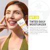 Raw Elements Tinted Daily Face Moisturizer All-Natural Mineral Sunscreen | Non-Nano Zinc Oxide, 95% Organic, Reef Safe, SPF 30, in Bio-Resin Tube, 1.8oz