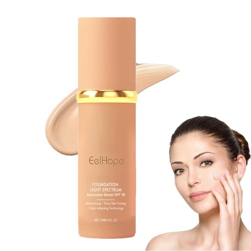 Updated 4 in 1 Liquid Foundation, Matte &amp; Poreless Lightweight Flawless Foundation Makeup, Hides ...