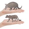 Desert Wild Animal Model Figures Playsets 8 PCS Cactus Armadillo Camel Fennec Fox Snake Meerkat Lynx Wolf Figurines Decoration Set Toys for Boys Girls Kids