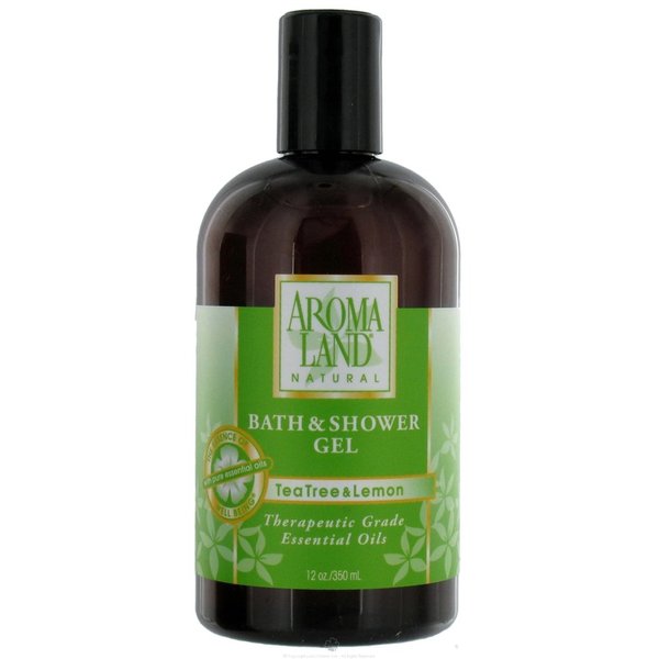 AromaLand - Natural Bath & Shower Gel Tea Tree & Lemon - 12 oz.