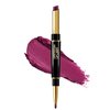 NILKJAR Plum Purple Women's Matte Lipstick and Lip Liner Set,DNM Double-ended Design Lipstick and Lip Liner in One,Lasting Waterproof Lipstick and Lip Liners Combo Lip Liner Pencil Set 05#