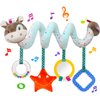Car Seat Toys for Babies Boys Girls 0 2 4 6 7 9 10 11 12 Months,Spiral Hanging Plush Toys Activity Stroller Toy Sensory Hanging Crib Newborn Toys,Suited Gift for Baby Shower Birthdays Thanksgivin