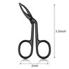 Hicarer 3 Pcs Eyebrow Tweezers Scissor Handle Straight Tip Scissor Shaped Eyebrows Tweezers for Hair Plucker Remover Facial Hair Eyebrows Care Wig Plucking for Women men (Black Plated)