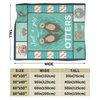 Otter Blanket Soft Cozy Otter Gifts for Otter Lovers Throw Blanket Super Fuzzy Fluffy Warm Otter Lightweight Fleece Flannel Gifts Blankets for Kids Adults 50"X40"
