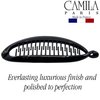 Camila Paris NV137 4.5 inch French Banana Clip Hair Comb Classic Girls Updo Flexible Ponytail Holder Interlocking Banana Combs, Fashion Durable Styling Hair Accessories for Women, Made in France