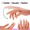 Professional Silicone Practice Half Hand for Acrylic Nails by Nail Nobility - Poseable Half Hand for Practicing Nail Art, Acrylic, Gel Techniques by Nail Techs Artists - Flexible, Reusable, Realistic
