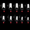 enForten White V Shape Designer False French Nail Art Tips Pack of 500pcs