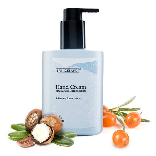 SPA of ICELAND Softening & Nourishing Hand cream | Sea Buckthorn Extract and Shea Butter Nourish Dry Skin and Dry Hands | Hand Lotion Prevents Dryness| Vegan | Cruelty-free | 10 fl oz | 300 ml