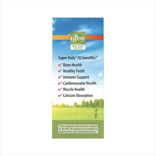 Carlson - Super Daily D3 4,000 IU (100 mcg) per Drop, Vitamin D Drop, Liquid Vitamin D3, 1-Year Supply, Unflavored, 365 Drops (10.3 mL)