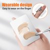 4 Pcs Makeup Mixing Palette Tray Set, Makeup Foundation Palette and Makeup Spatula, Stainless Steel Cosmetic Makeup Palette Tray, Foundation Mixing Palette, Incl 2 x Mixing Foundation Spatula