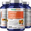 NusaPure Liposomal Vitamin C 2032mg - 200 Veggie Capsules with BioPerine - High Absorption Ascorbic Acid