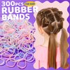 YGDZ Hair Accessories Set: 300 Elastic Rubber Bands, 150 Small Hair Ties for Toddlers and Kids, 100 Bands for Thin Hair, 20 Baby Hair Bows for Girls