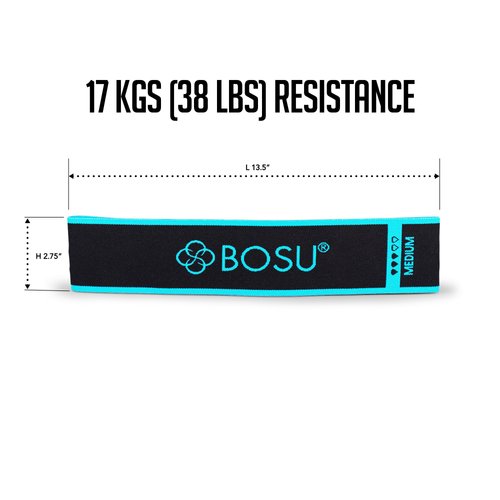 Bosu Fabric Resistance Bands (3 Pack), Multi (72-6920)