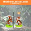 Mini Animals Building Blocks Sets, Cute Tiger Building Set Animal Figures for Office Home Decor, DIY Micro Blocks Christmas Birthday Gifts, Party Favors for for Boys Girls Adults