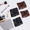 4 Pieces Stretchy Double Hair Clips: Adjustable Elastic Combs for Thick, Curly Hair - Majic Hair Accessories (Coffee and Black)