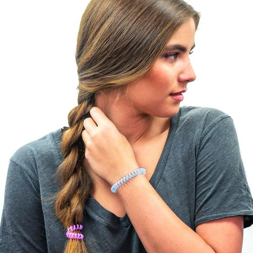 Kitsch Spiral Hair Ties for Women - Coil Hair Ties for Thick Hair | No Crease Hair Tie | Spiral Hair Ties No Damage | Hair Coils & Phone Cord Hair Ties for Thin Hair, Hair Ties Spiral, 8 pcs (Basics)