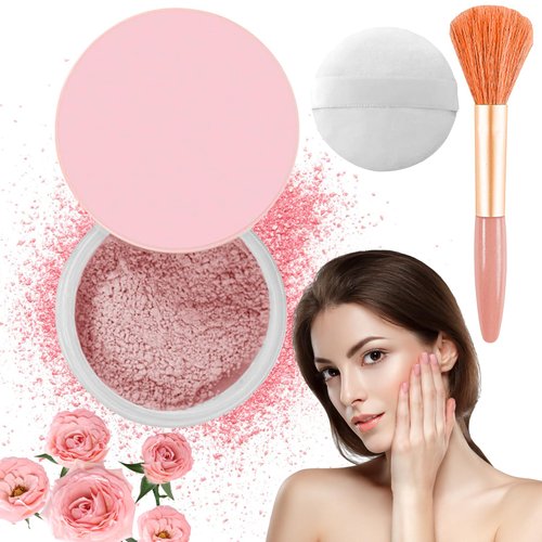 Beauty Blurring Powder, Beauty Pink Setting Powder, Blurring Setting Powder, Beauty Blurring Setting Powder for All Skin Tones (01#, 1Pc)