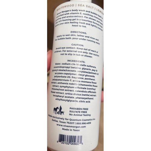 Niven Morgan Whitewood & Sea Salt Body Wash