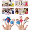 Mary Had A Little Lamb Nursery Rhyme Finger Puppet, 6 Pack Plush Finger Puppets Toy, Storytelling Theater Role Play, Interactive Teaching Aids for Children's Songs, Bedtime Story
