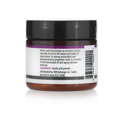 Pure Ferulic Acid Powder | A Potent antioxidant and Free Radical Destroyer | Stabilizes Vitamin C and Protects Cells from Environmental Damage | for use in DIY Creams and serums