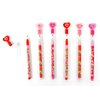 TINYMILLS 24 Pcs Valentine's Day Heart Multi Point Pencils Party Favors Goodie Bag Stuffers Classroom Exchange Valentine's Day Pencils Party Supplies Heart Pencils
