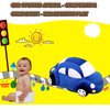CHELEI2019 12.6" Car Stuffed Animal,Blue Car Shaped Plush Pillow Toy,Gifts for Boys,Kids