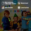 Partywind 300 Styles Luminous Jungle Temporary Tattoos for Kids, Glow Animals Tattoo Stickers for Party Supplies Favors, Baby Shower Decor for Boys and Girls Games (30 Sheets)