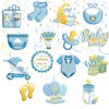 36pcs Blue Baby Shower Party Hanging Swirls Decor, It's A Boy Themes Party Supplies Boy Ceiling Hanging Streamers for Kids Gender Reveal Baby Shower Birthday Party Decorations