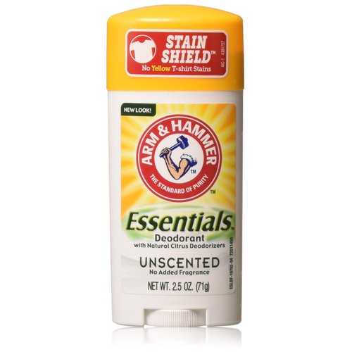 ARM & HAMMER Essentials Natural Deodorant Unscented 2.50 oz (Pack of 10)