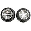 Traxxas 3773 Anaconda Tires Pre-Glued on All Star Chrome Wheels (pair) (electric rear)