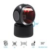 2D QR Hands-Free Barcode Scanner Omnidirectional Automatic Sensing Scanning USB Barcode Reader Adjustable Screen Scanning Platform Scanner for POS PC Supermarket Bookstore