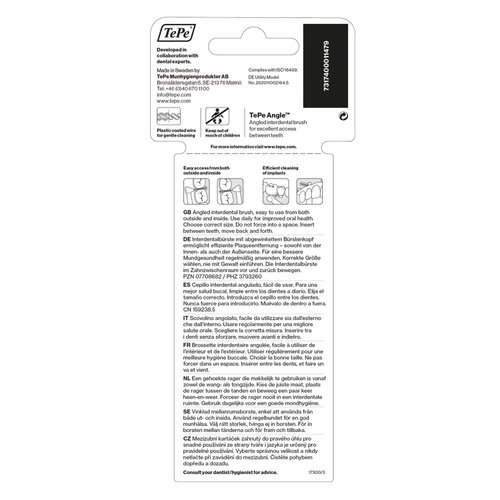 Tepe Angled 0.4mm Pink Interdental Brushes - 6 Count (Pack of 1)