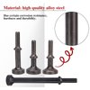 Smoothing Air Hammer Bits Set, 5Pcs Smoothing Air Hammer Tool Kit Air Hammer Accessories Extended Length Pneumatic Chisel Bits with Spring, by ZMCYNG