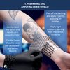 Recovery Derm Shield Tattoo Aftercare Bandage - Transparent, Waterproof Adhesive Bandages - 5.9 x 7.9 Inches, 10 Pack