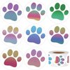 Hohamn 600 Pcs Dog Paw Stickers Roll for Kids 1.5 Inch Round Puppy Dog Paw Label Stickers for Toddlers Boys Girls Birthday Party Favors Gifts Decoration Envelope Seals Classroom Reward