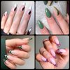 AddFavor 600pcs Almond Nail Tips, Medium Almond Gel X Nail Tips Clear Fake Nails Full Cover Acrylic Nail Tips for Extension Nail Manicure Salon Home DIY
