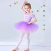 Dressy Daisy Princess Ballet Tutu Dress Fancy Dance Wear Ballerina Costume Outfit Dancewear for Little Girls Size 7-8 Purple 074