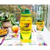 Silver Buffalo Crayola Crayon Box Retro-Style Twist Spout Plastic Water Bottle Jug and Sticker Set For Personalizing | Holds 32 Ounces