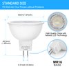 Mlambert 12 Pack MR16 LED Bulbs 50W Halogen Equivalent,6000K Cool Whitee,5W GU5.3 MR16 12V Spotlight Bulb,Non-Dimmable,45° Beam Angle for Landscape, Recessed