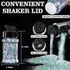 Holographic Chunky Glitter 50g Silver+50g Gold Body Glitter with Multi-Shapes 100g/3.52oz Sparkle Glitter for Body Face Eye Hair Makeup Glitter for Resin Project+Quick Dry Makeup Glue