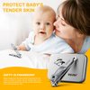 BEZOX Safe Baby Nail Clippers, Small Jaw Kids Nail Clipper Trimmers for Infants, Child and Toddlers, Precision Nail Grooming Tool for Tiny Fingers and Toes - Silver