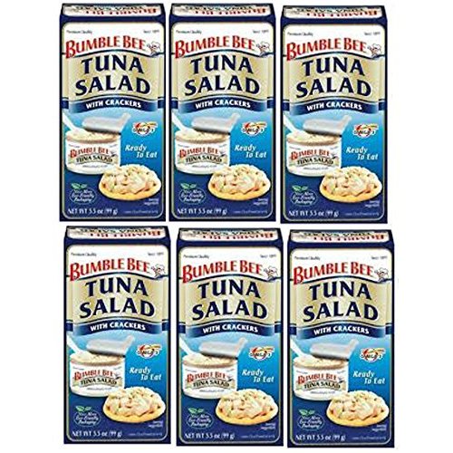 Bumble Bee Tuna Salad with Crackers, Ready to Eat, 3.5 Oz, Pack of 6.