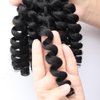 Wand Curl Crochet Hair Jamaican Bounce Crochet Hair Crochet Hair 6packs Twist Braid Hair Crochet Curly Hair for Black Women Curly Crochet Hair (1B, 12 Inch (Pack of 6))