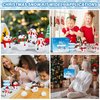 9 Pack Snowman Kit, Christmas Crafts DIY Snowman Kit, Build a Snowman Winter Christmas Activities Set Indoor, Snowman Creative Air Dry Modeling Clay Crafts Kit for Family School Party Favor Supplies