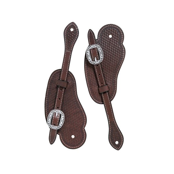 Weaver Leather mens Cowboy Straps horse spurs, Brown, US